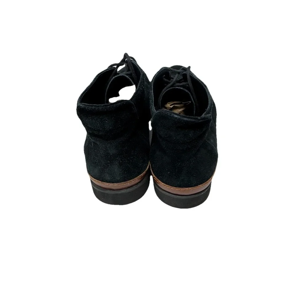 🔥BUGATCHI 🎱Black Suede Chukka Boots - Mid Top Lace Up‎ - Luxury Designer -11